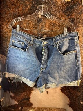 Anthropologie Pilcro Denim Cutoff Shorts Size 32